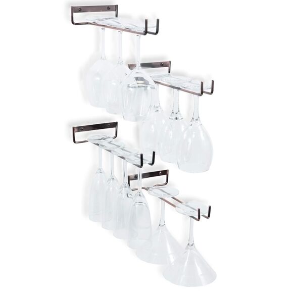 Wallniture Wall-Mounted Chiraz Stemware Rack (Set of 4)-NIB - Picture 3 of 9